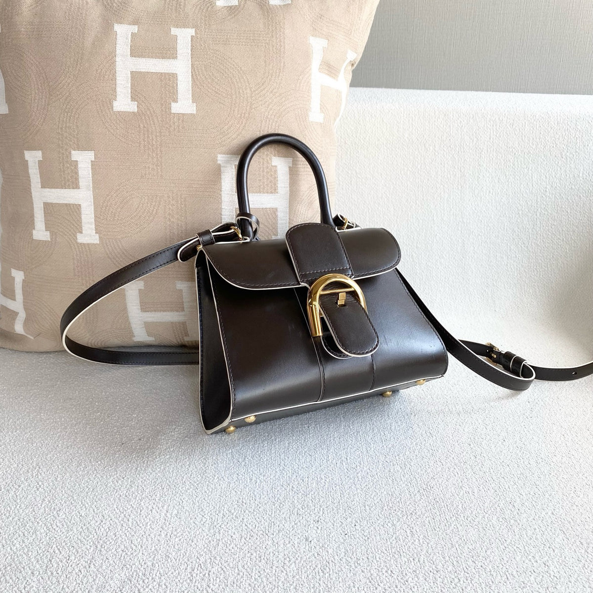 Delvaux - Brillant mini - Leather - Brown - (mini)