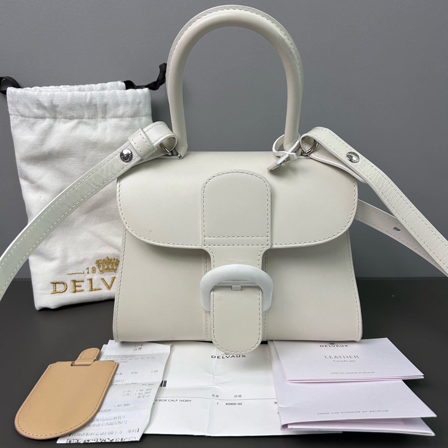 Delvaux - Brillant Mini - Matte leather - White - (Mini)