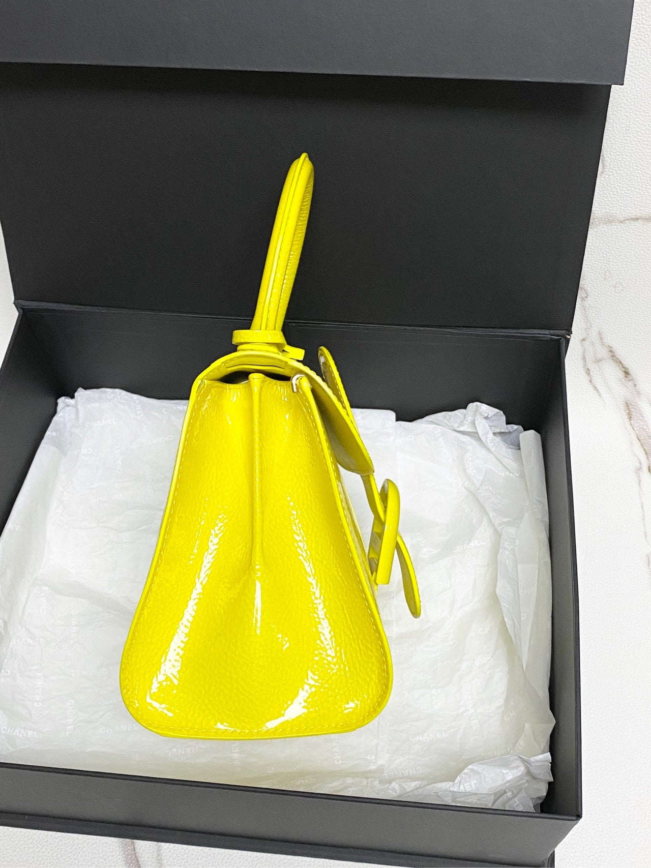 Delvaux - Brillant Mini - Patent leather - Yellow - (mini)