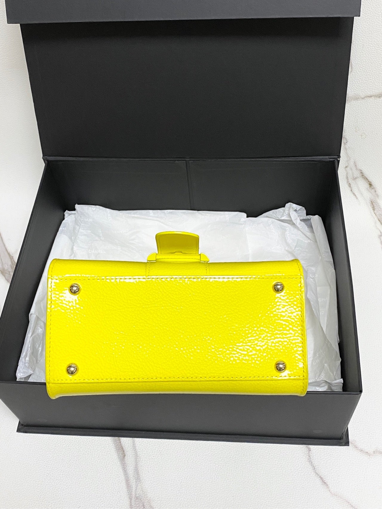 Delvaux - Brillant Mini - Patent leather - Yellow - (mini)