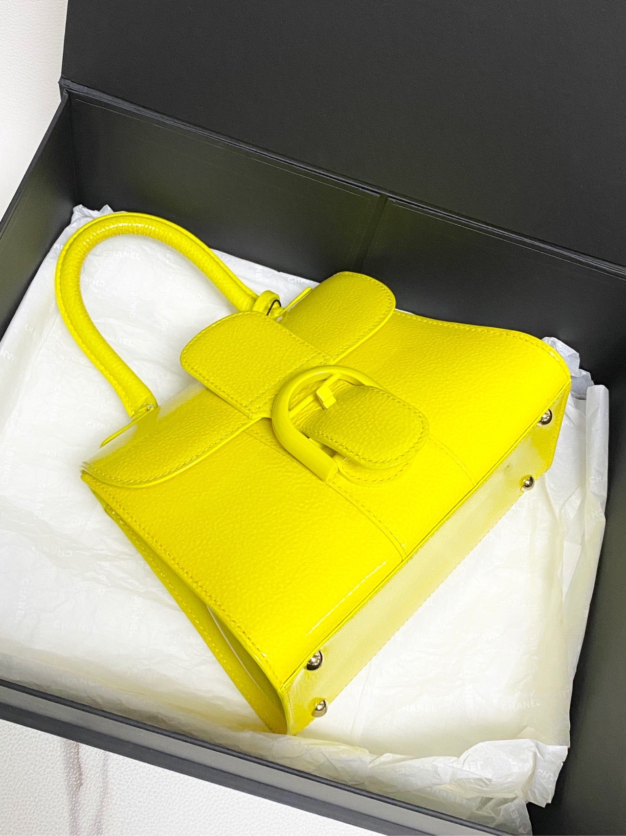 Delvaux - Brillant Mini - Patent leather - Yellow - (mini)