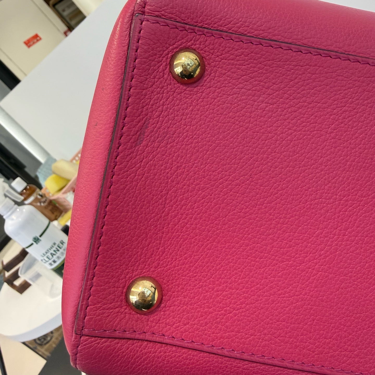DELVAUX - Brillant MM - Grained leather - Pink - (Medium)