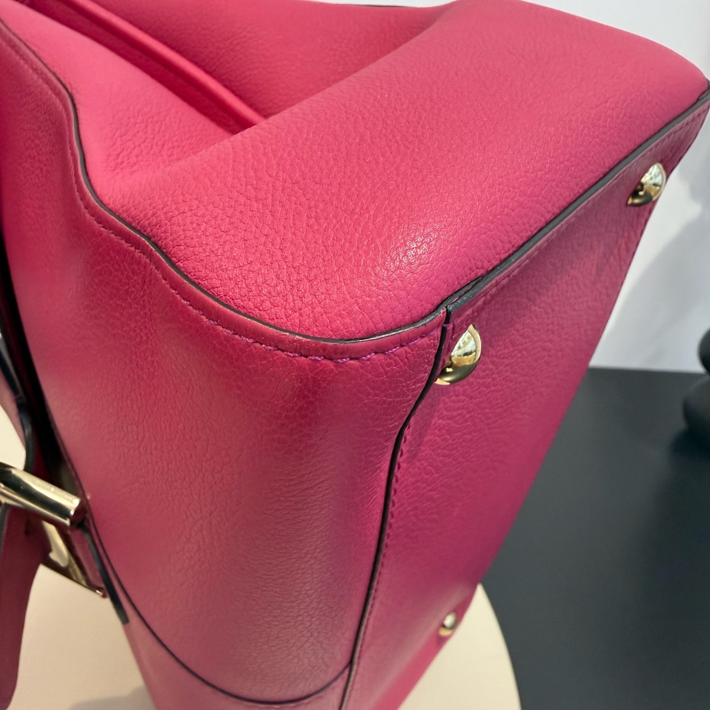 DELVAUX - Brillant MM - Grained leather - Pink - (Medium)