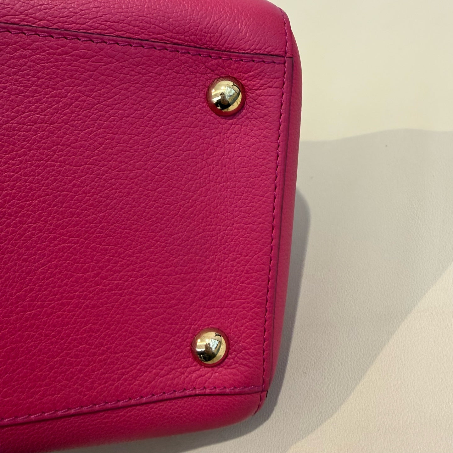 DELVAUX - Brillant MM - Grained leather - Pink - (Medium)