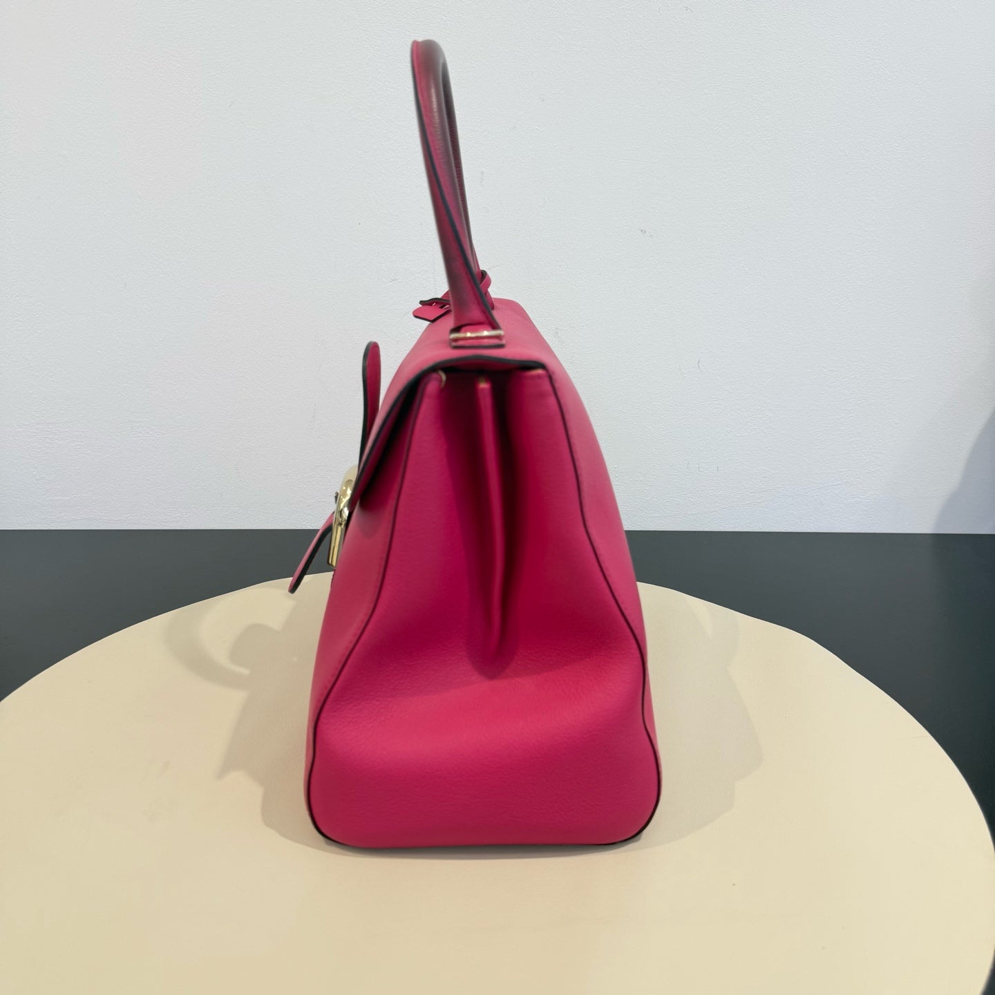DELVAUX - Brillant MM - Grained leather - Pink - (Medium)