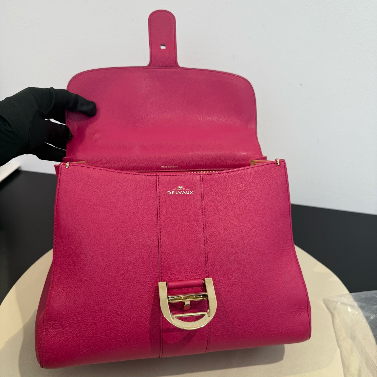 DELVAUX - Brillant MM - Grained leather - Pink - (Medium)
