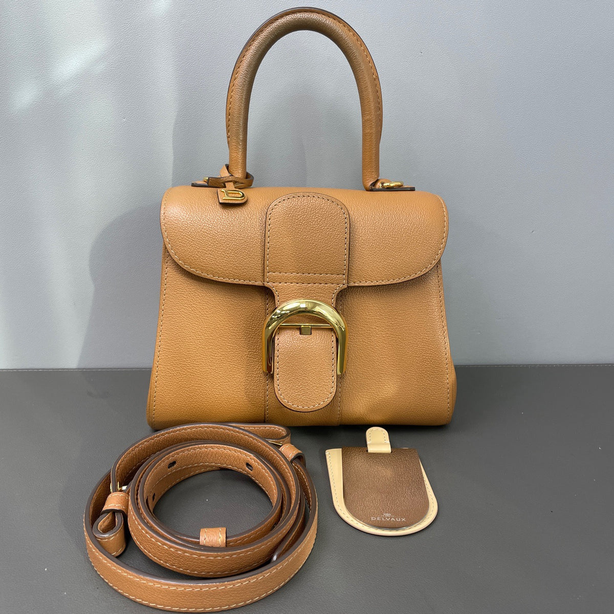 Delvaux - Brilliant - Leather - Camel - (mini)