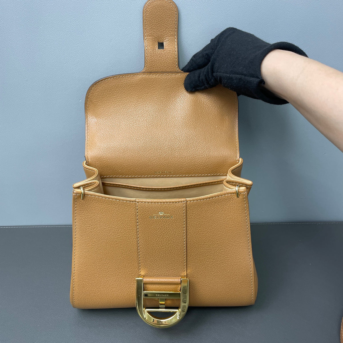Delvaux - Brilliant - Leather - Camel - (mini)