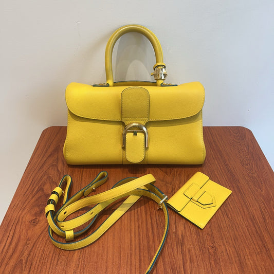 Delvaux - Brilliant - Leather - Yellow - (small)