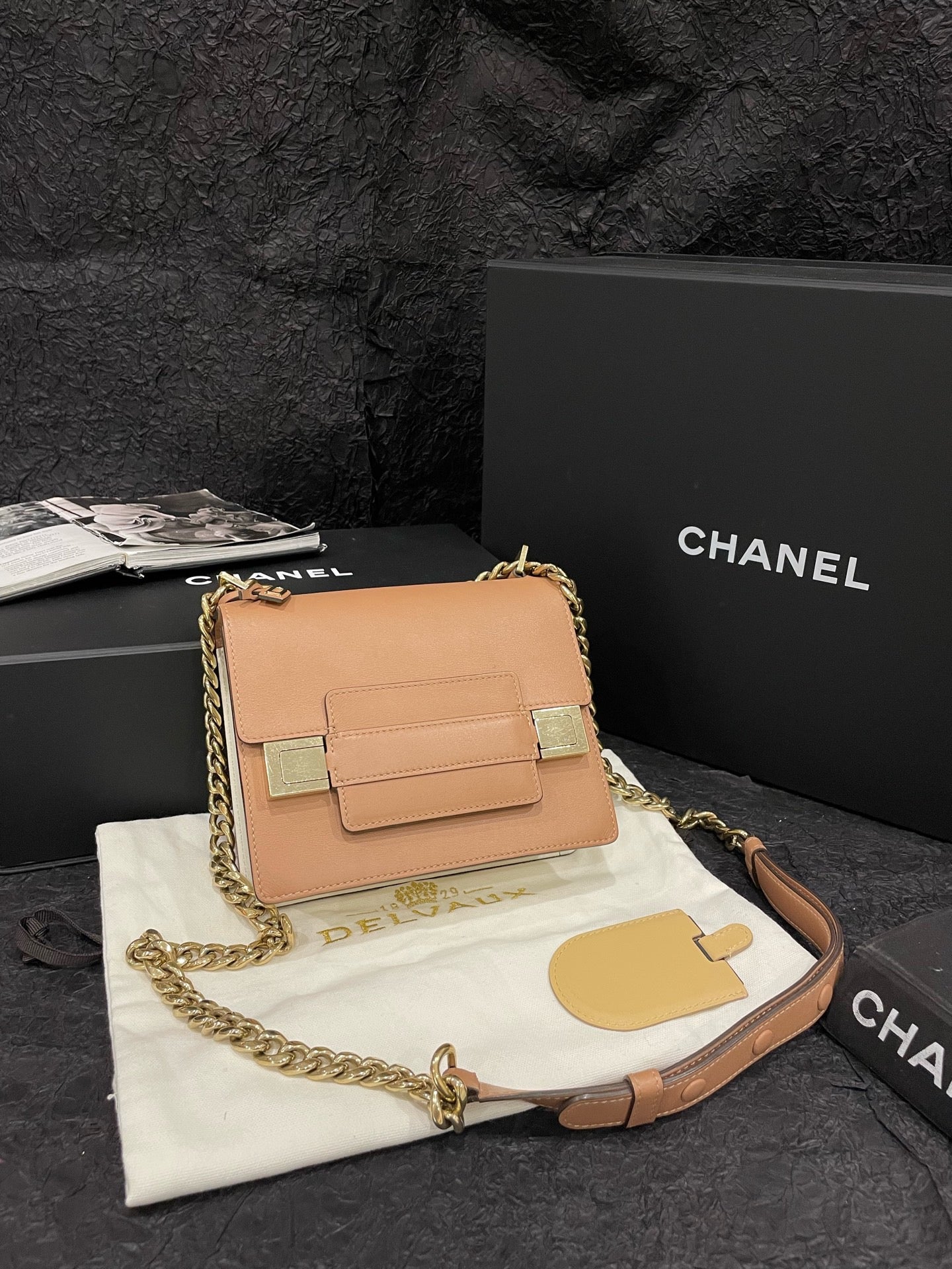 Delvaux - Madame Chaine - Leather - Beige - (small)