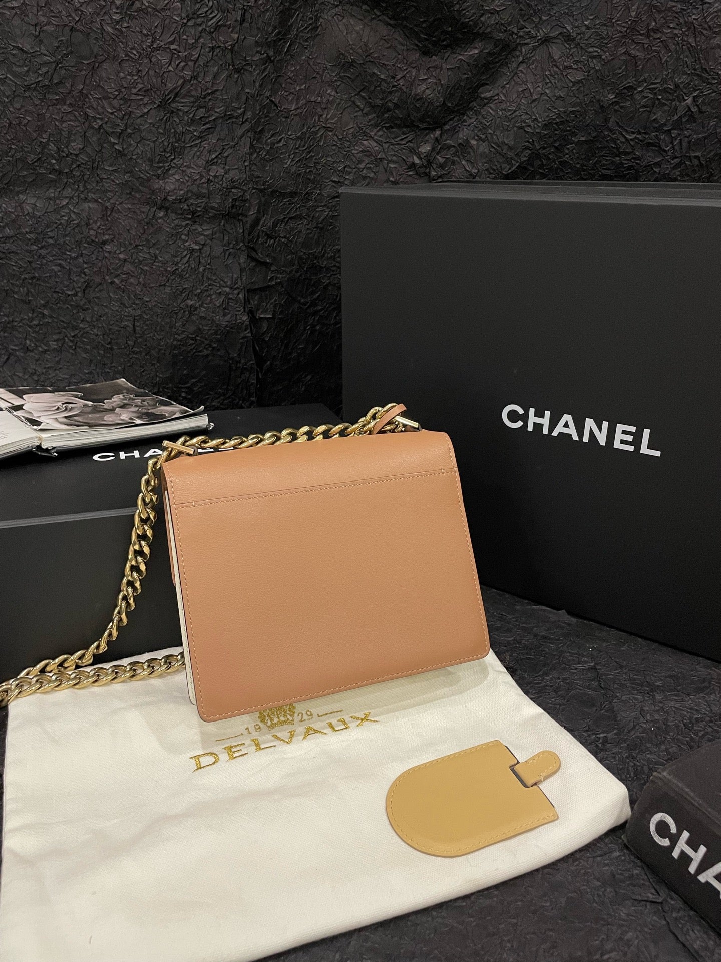 Delvaux - Madame Chaine - Leather - Beige - (small)