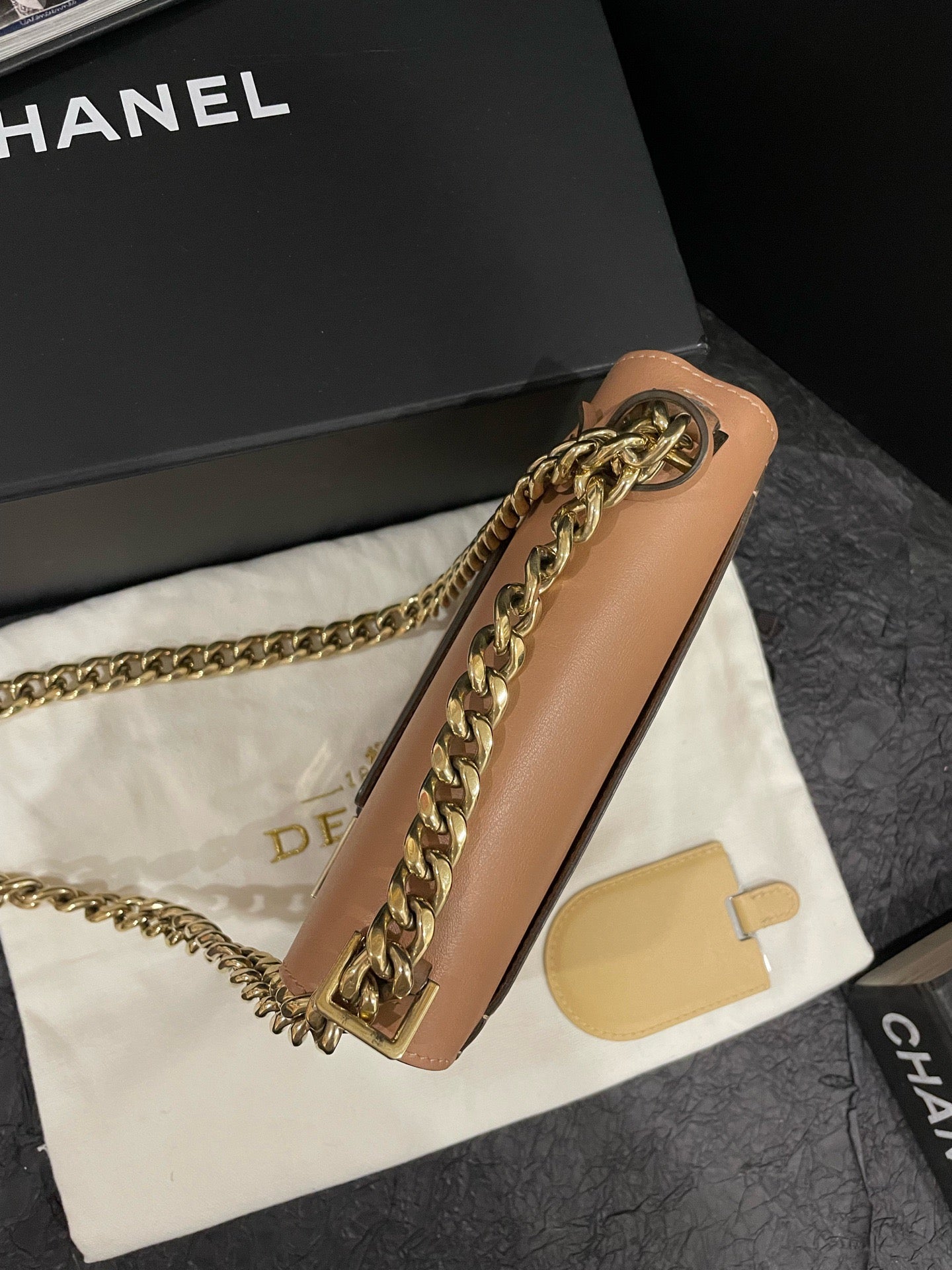 Delvaux - Madame Chaine - Leather - Beige - (small)