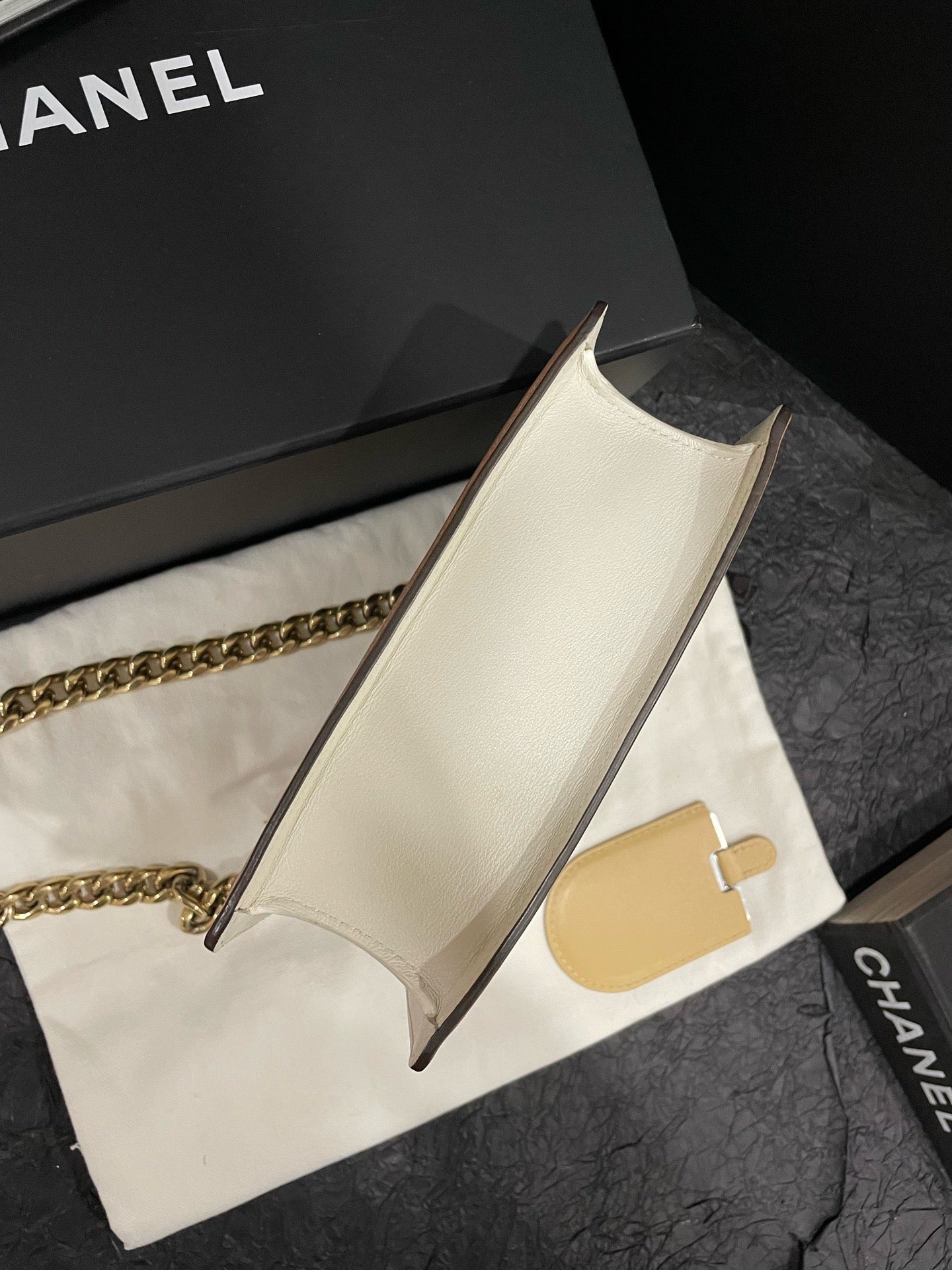 Delvaux - Madame Chaine - Leather - Beige - (small)