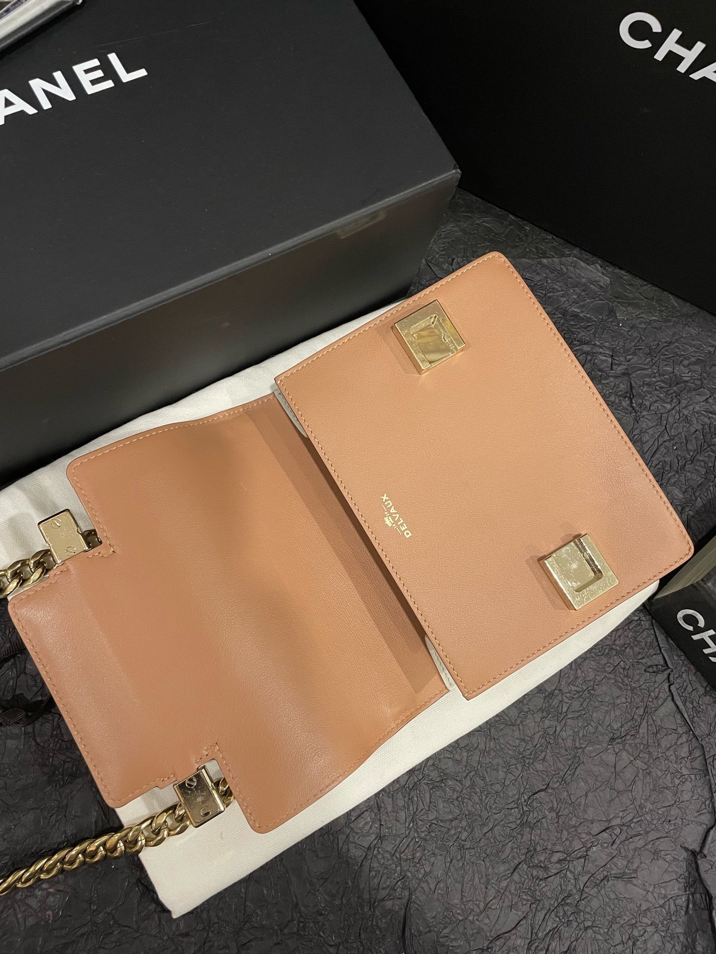 Delvaux - Madame Chaine - Leather - Beige - (small)