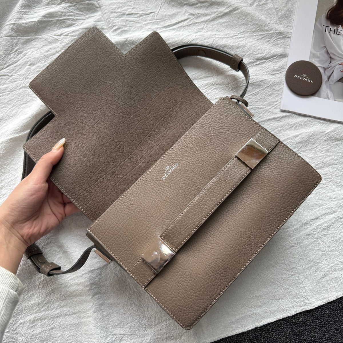 Delvaux - Madame - Leather - Grey - (Medium)