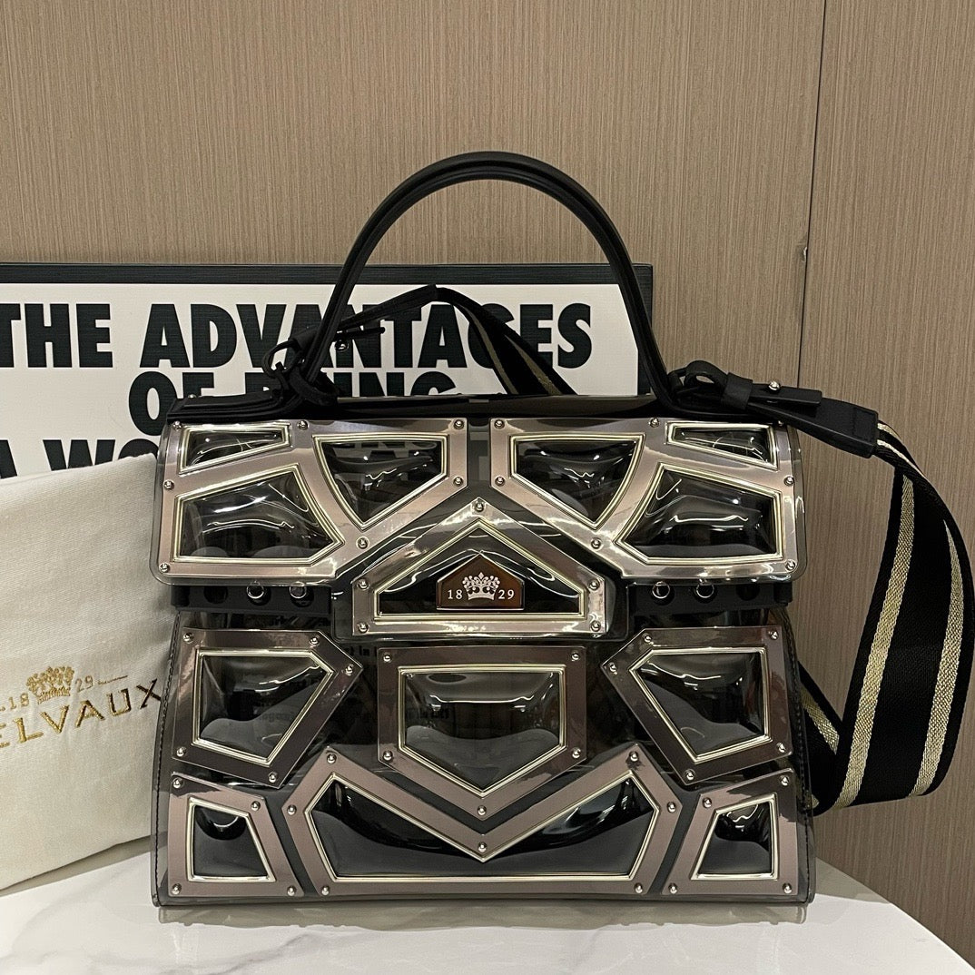 Delvaux - Tempete GM Gladiator - Plastic - Black - (large)
