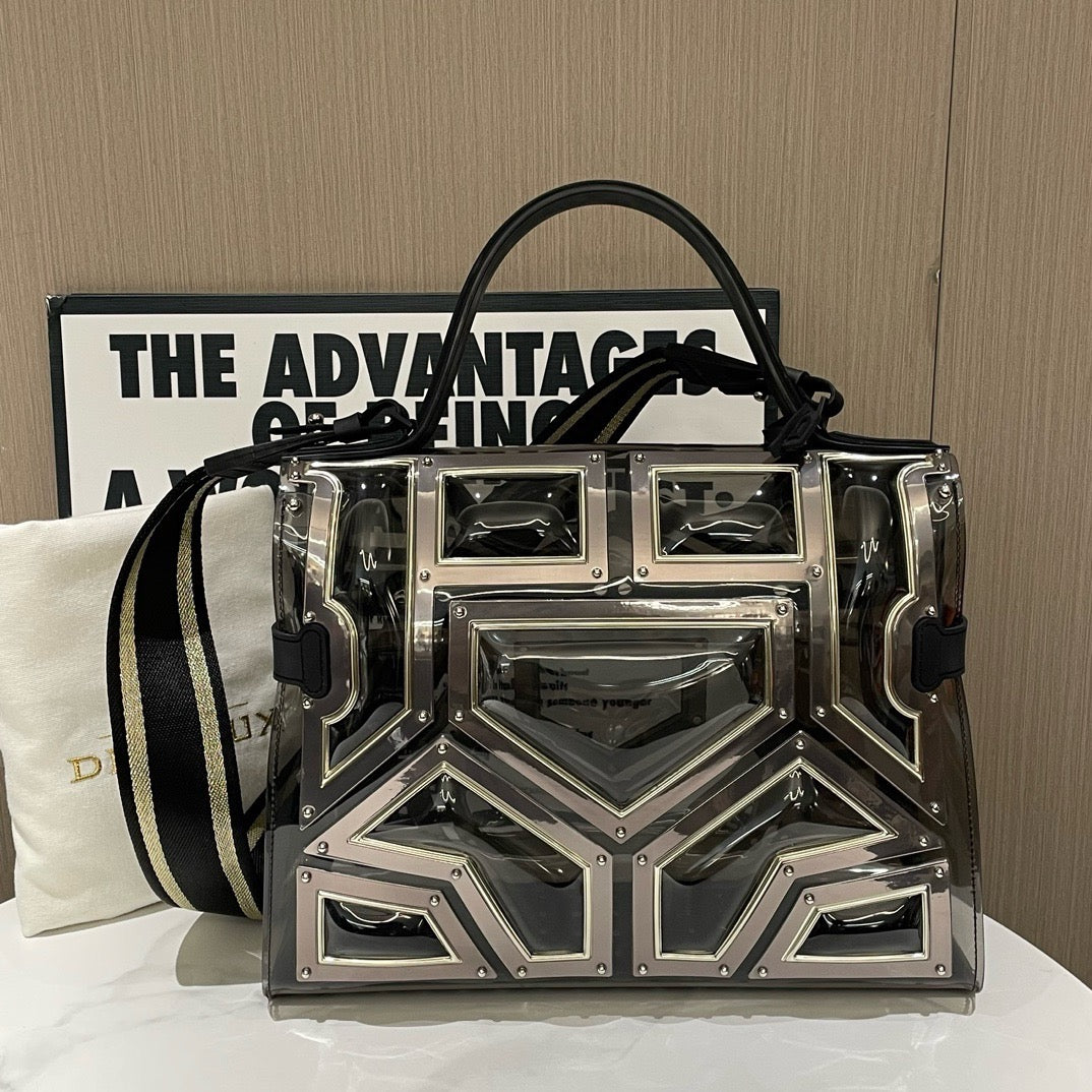 Delvaux - Tempete GM Gladiator - Plastic - Black - (large)