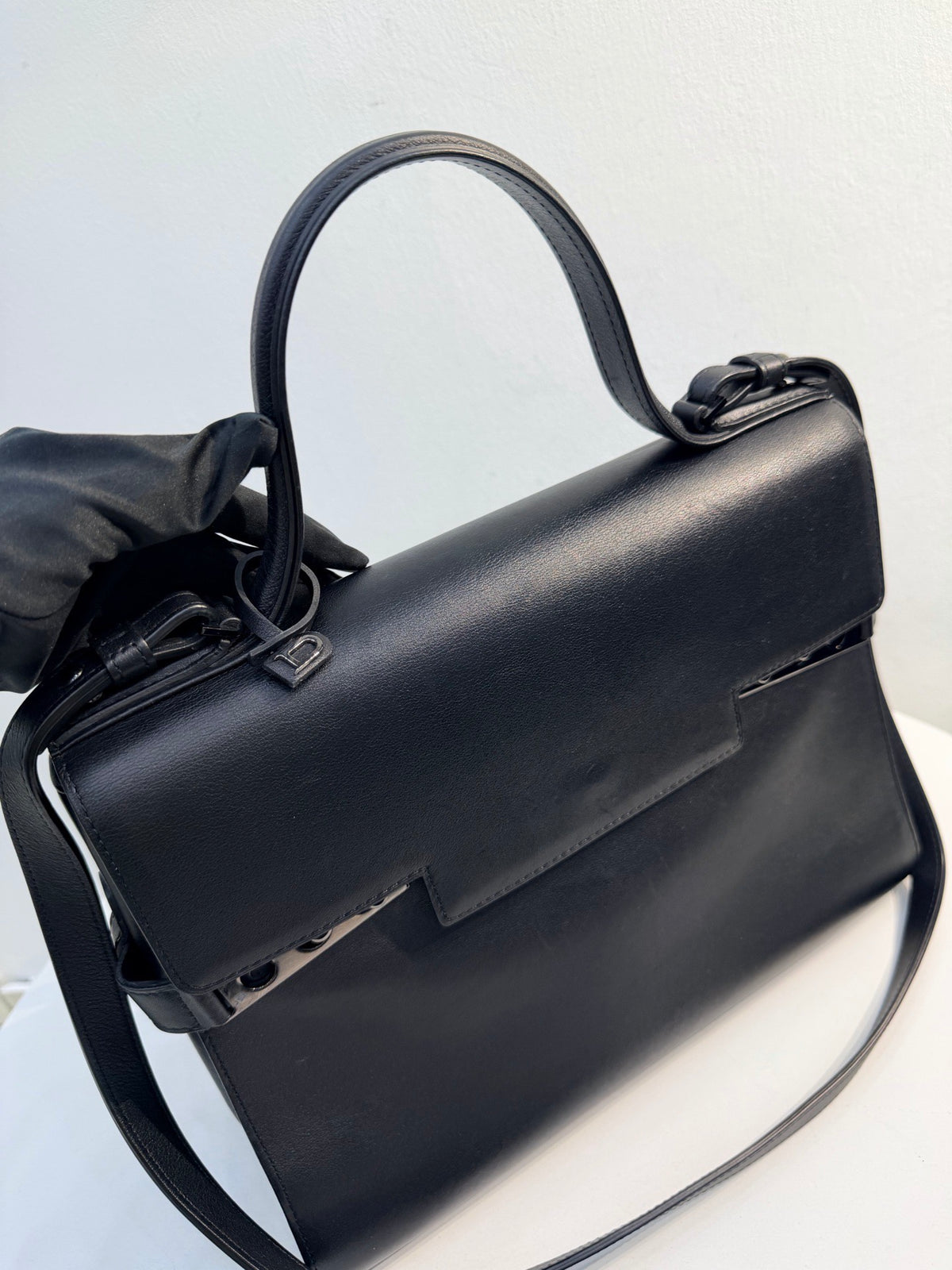 Delvaux - Tempete Large - Leather - Black - (large)