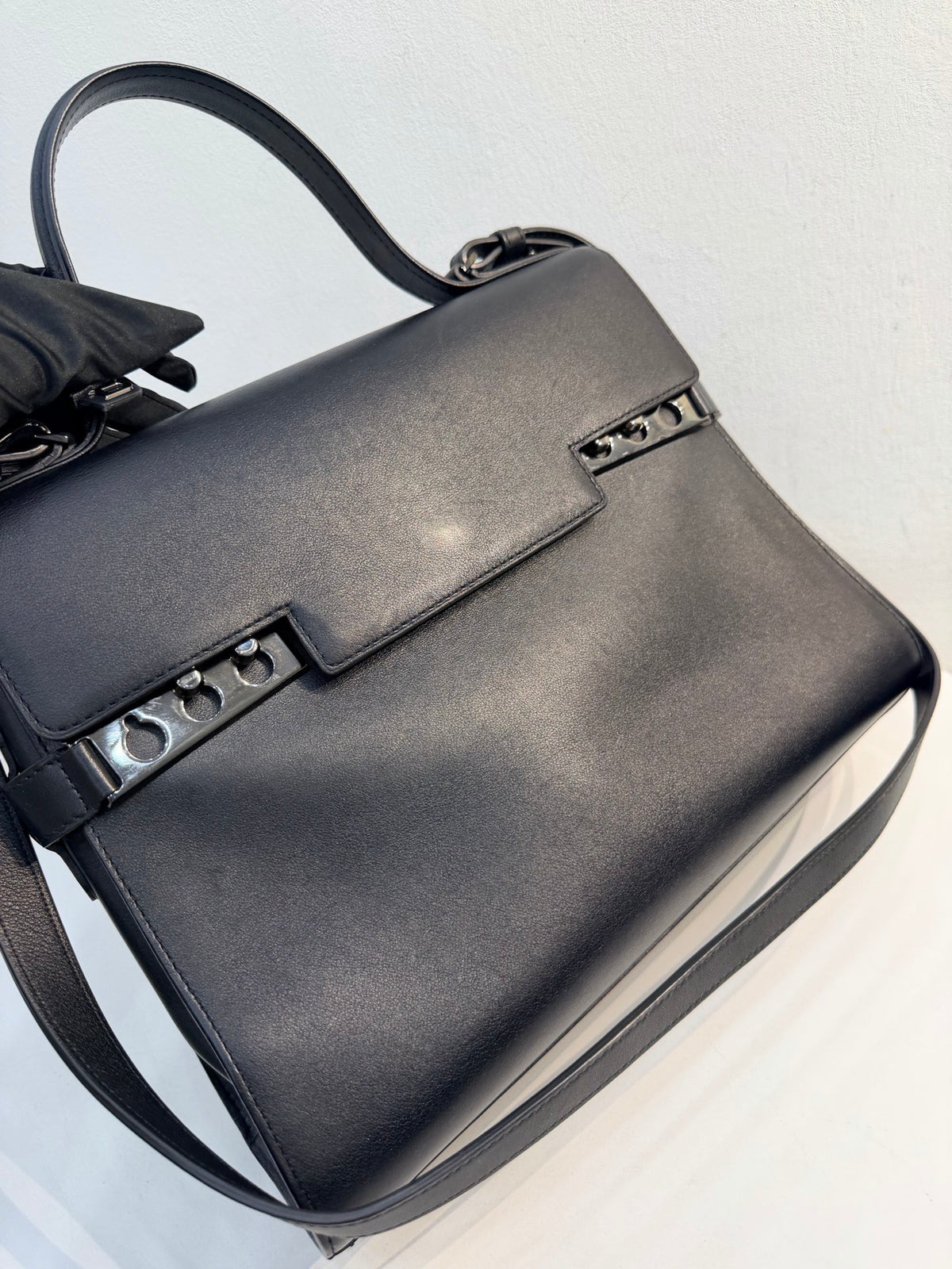 Delvaux - Tempete Large - Leather - Black - (large)
