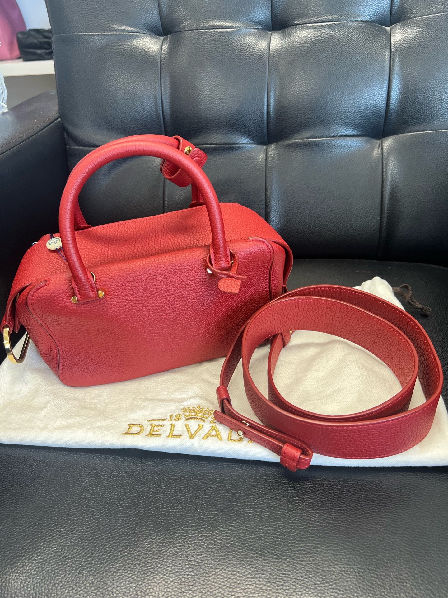Delvaux - Tempete Mini - Calfskin - Red - (mini)