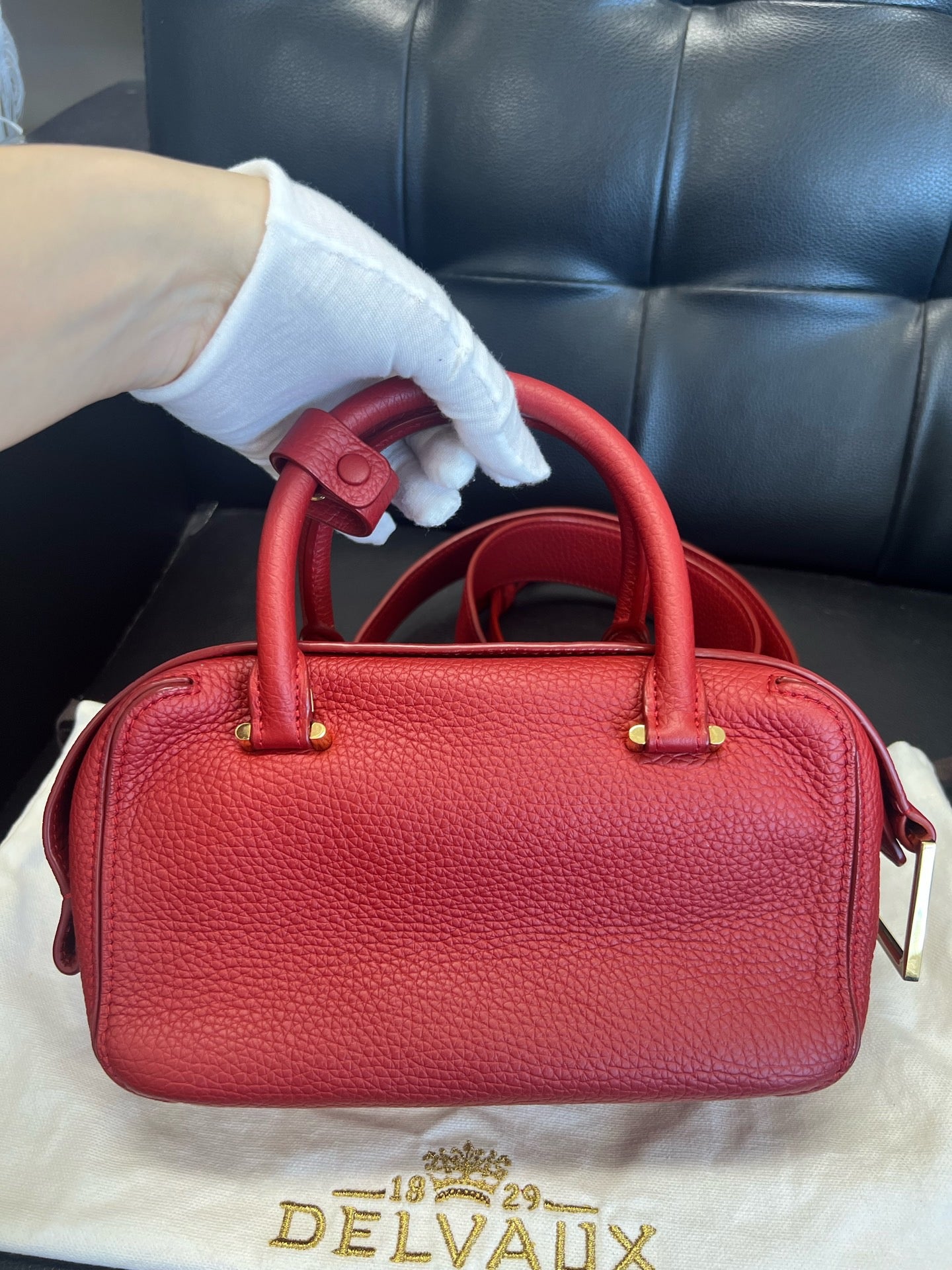 Delvaux - Tempete Mini - Calfskin - Red - (mini)