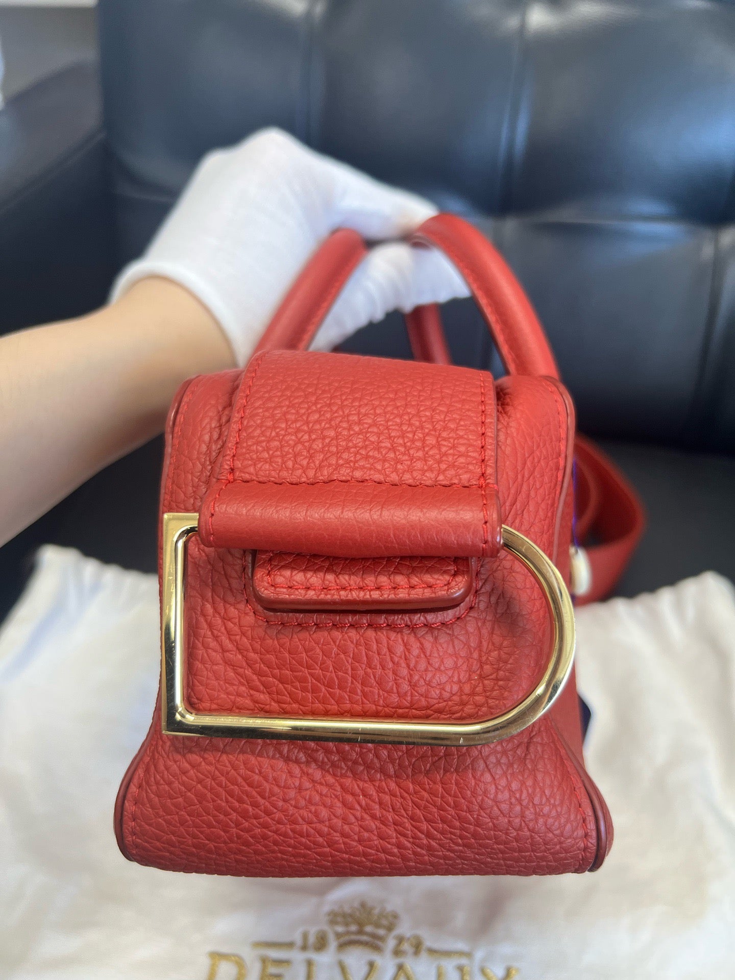 Delvaux - Tempete Mini - Calfskin - Red - (mini)