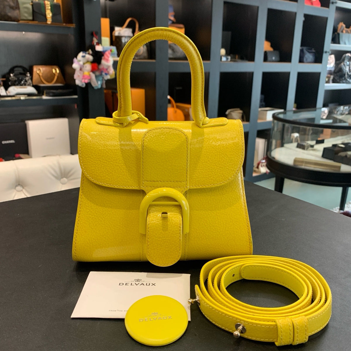 Delvaux - Tempete Mini - Patent leather - Yellow - (mini)
