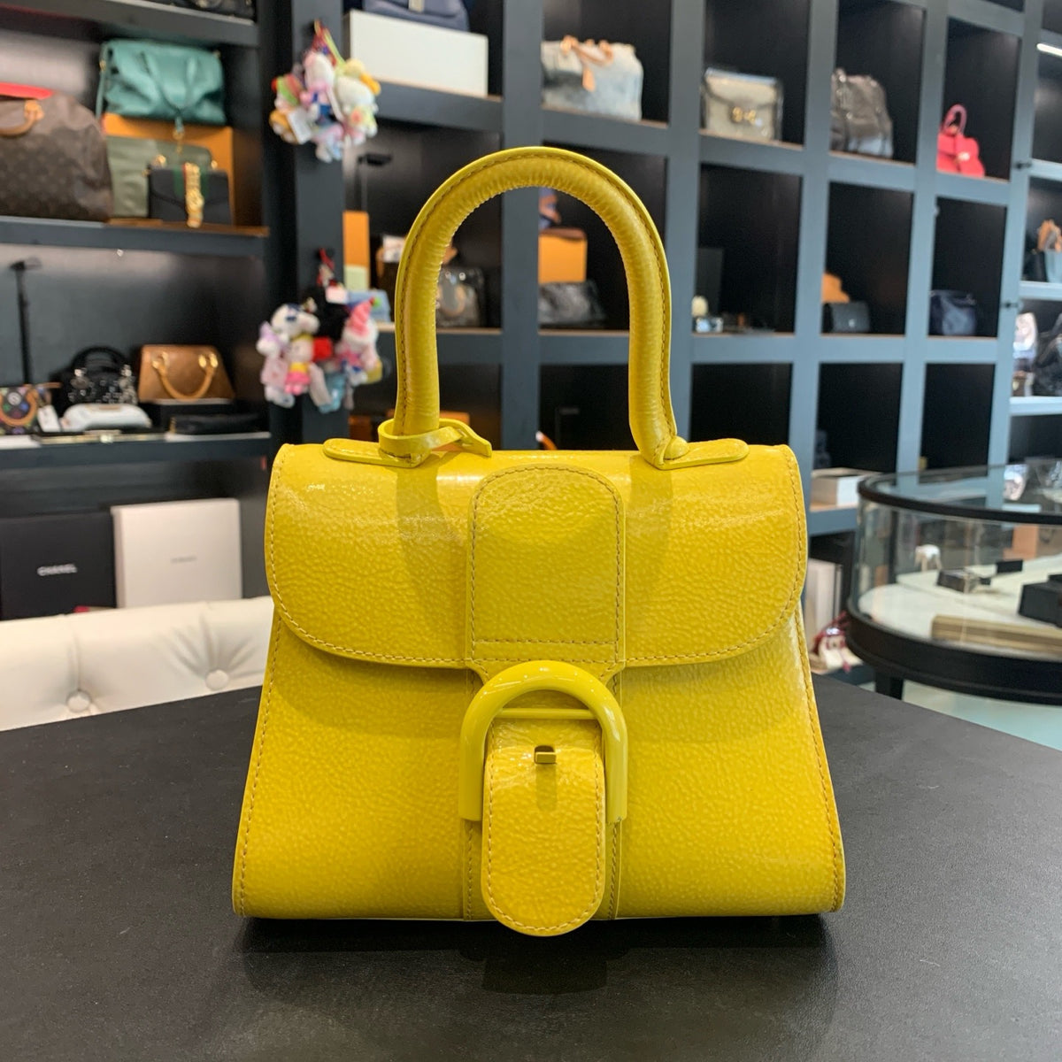 Delvaux - Tempete Mini - Patent leather - Yellow - (mini)