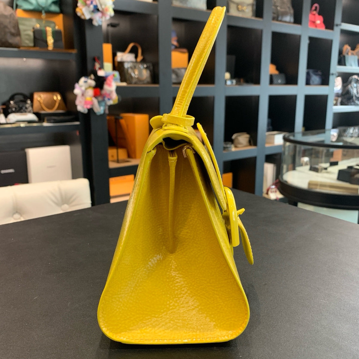 Delvaux - Tempete Mini - Patent leather - Yellow - (mini)