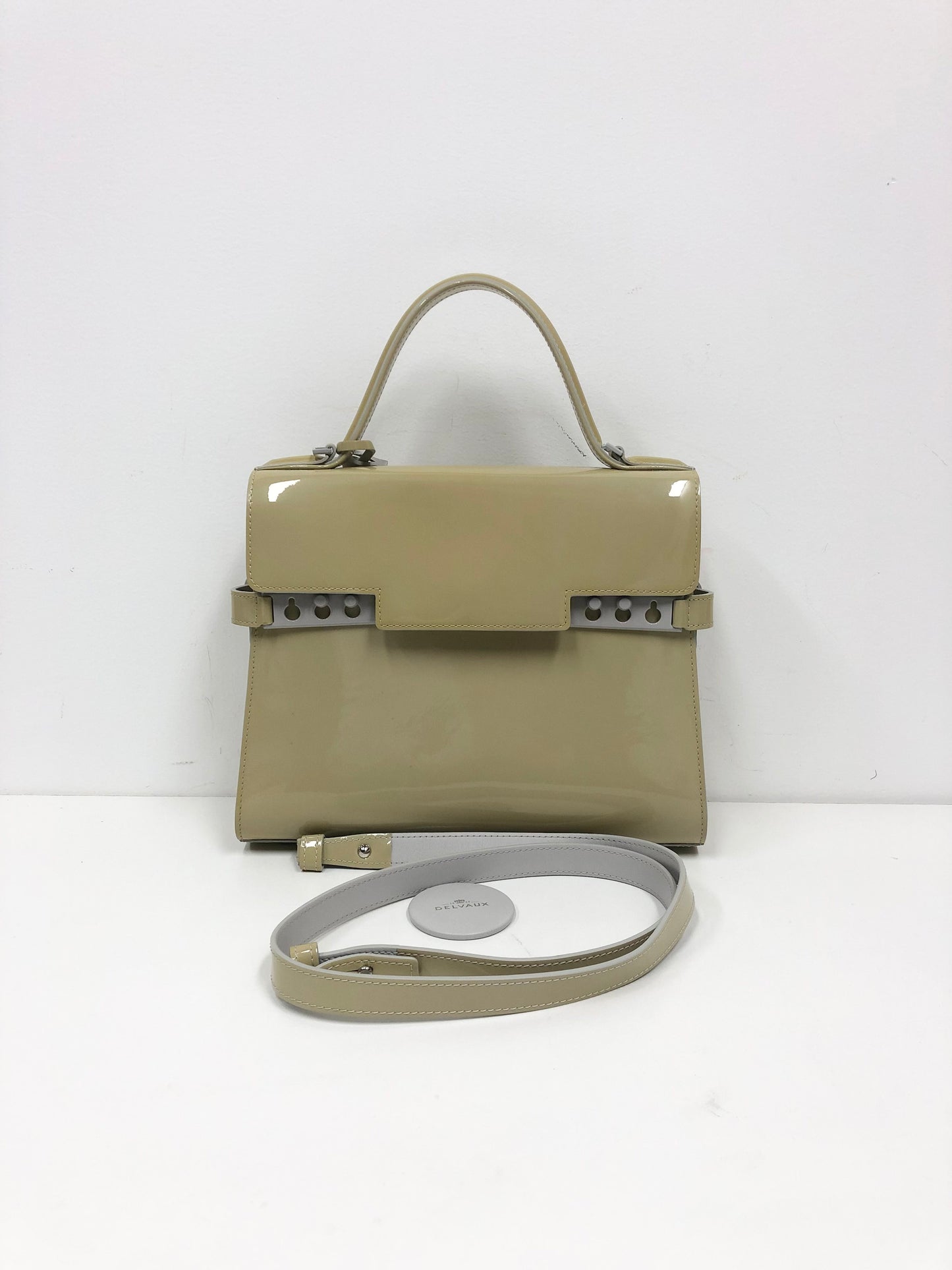 Delvaux - Tempete MM - Patent leather - Beige - (medium)