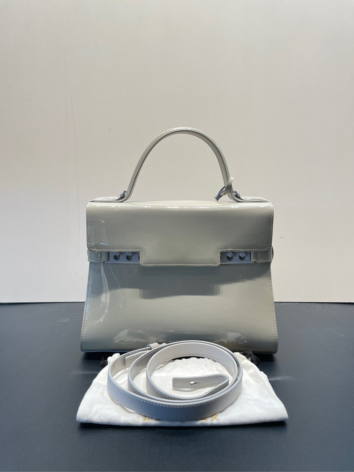 Delvaux - Tempete - Patent leather - Beige - (medium)