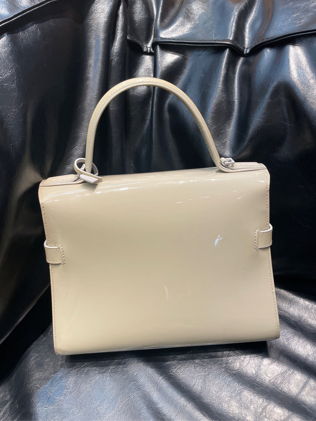 Delvaux - Tempete - Patent leather - Beige - (medium)