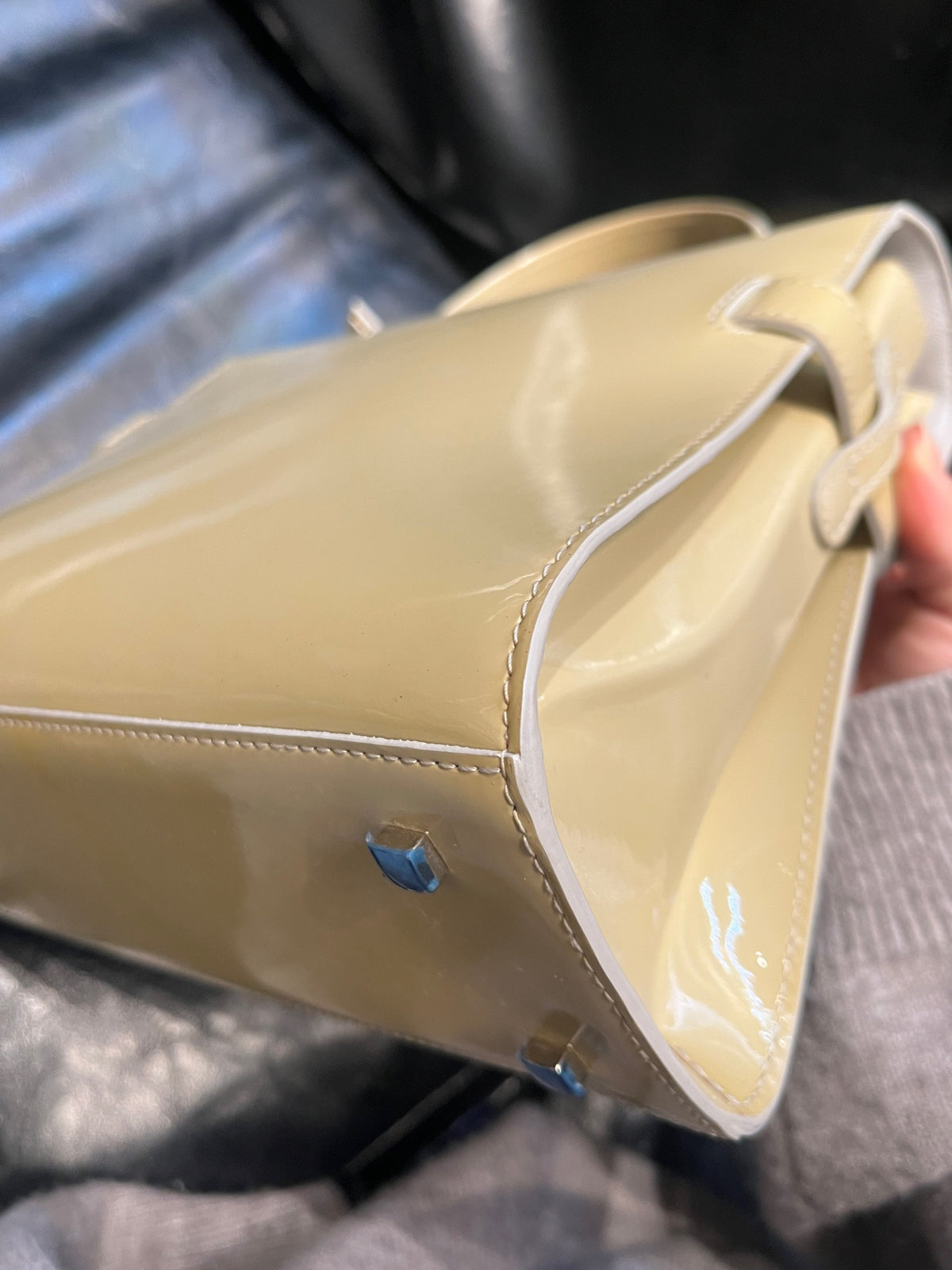 Delvaux - Tempete - Patent leather - Beige - (medium)