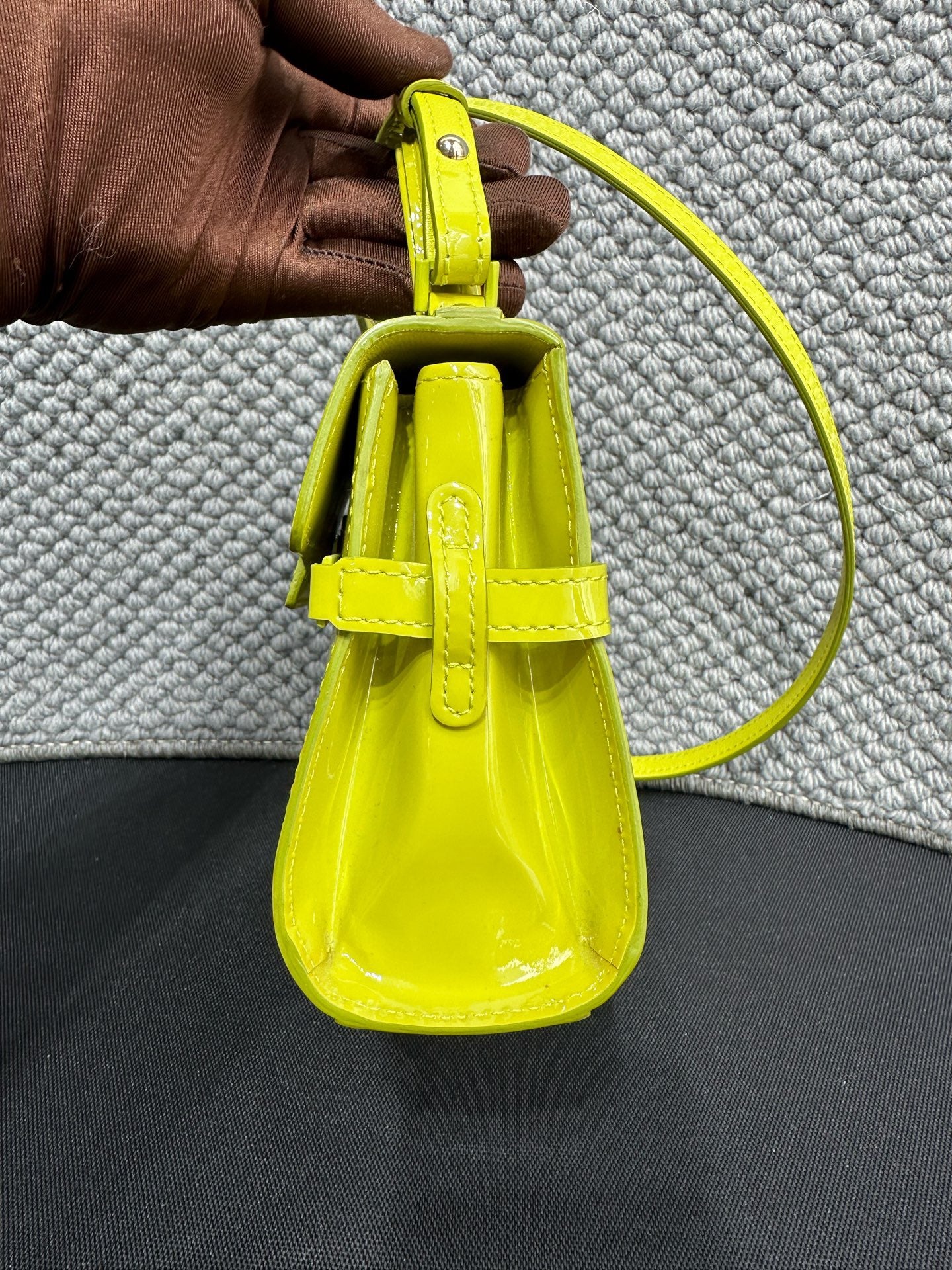 Delvaux - Tempete - Patent leather - Green - (mini)