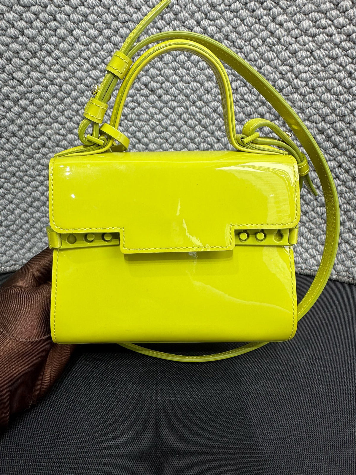 Delvaux - Tempete - Patent leather - Green - (mini)