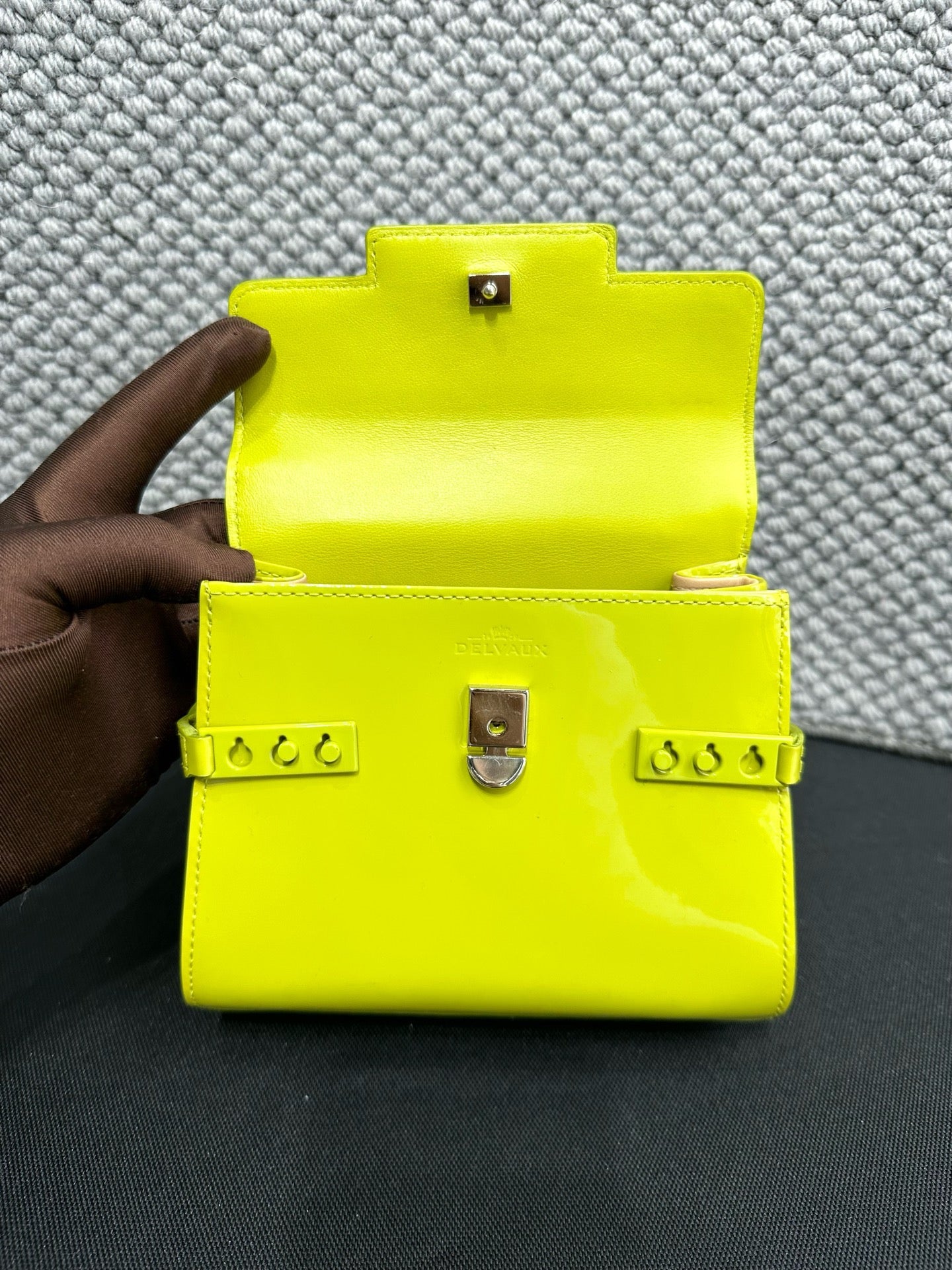 Delvaux - Tempete - Patent leather - Green - (mini)