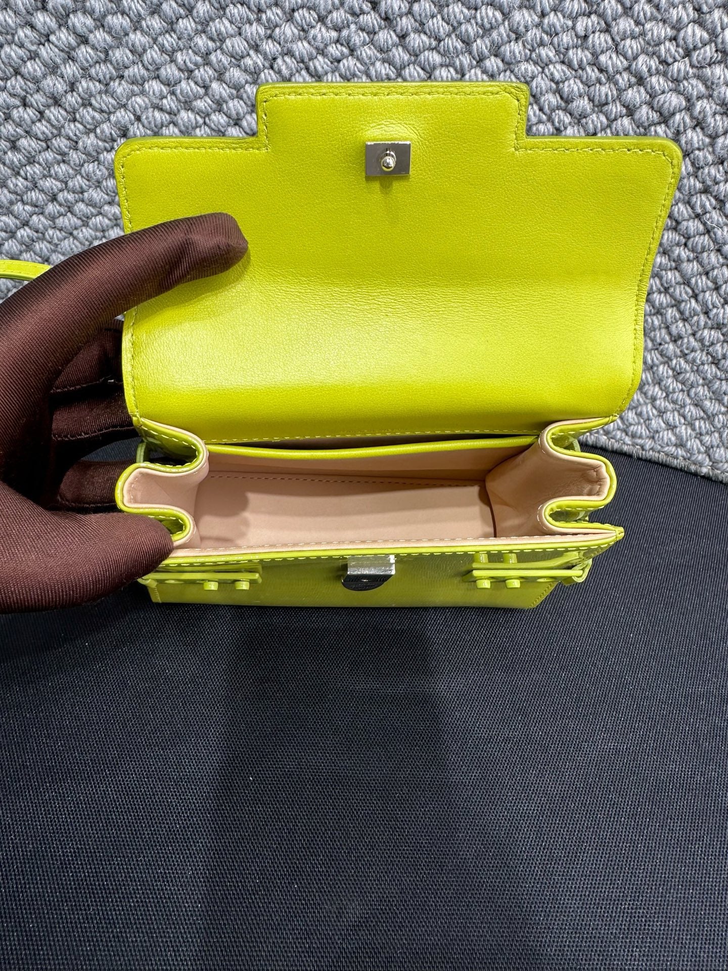 Delvaux - Tempete - Patent leather - Green - (mini)