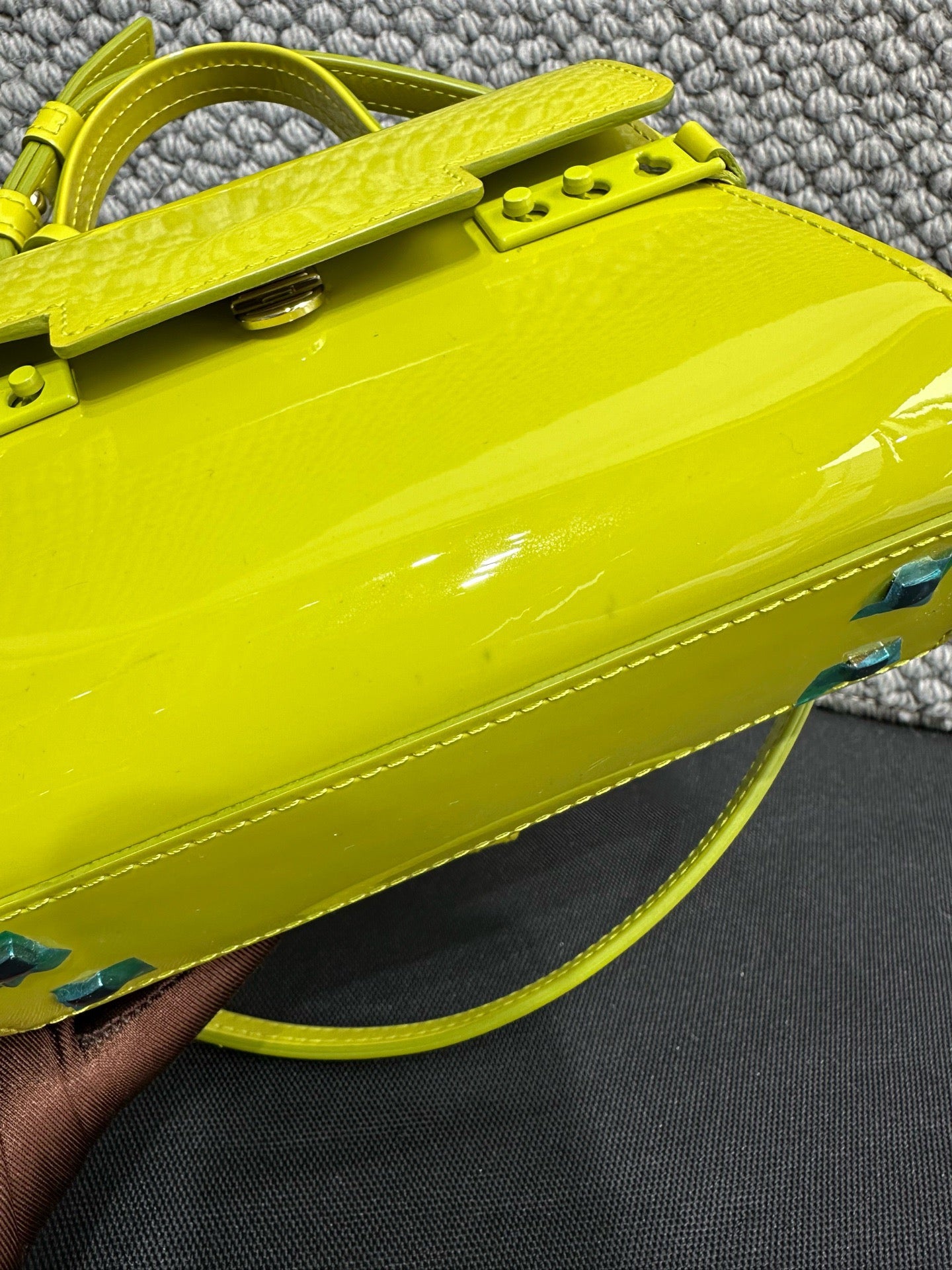 Delvaux - Tempete - Patent leather - Green - (mini)