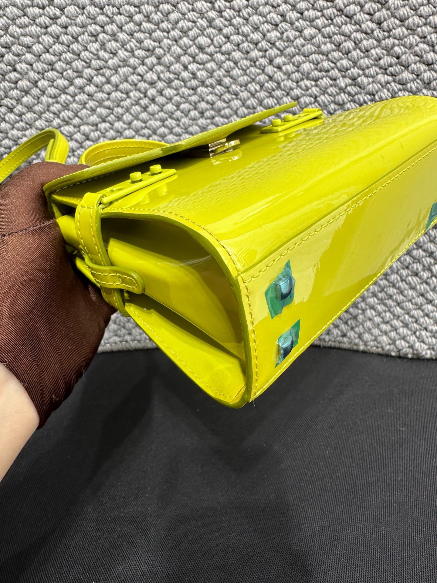 Delvaux - Tempete - Patent leather - Green - (mini)