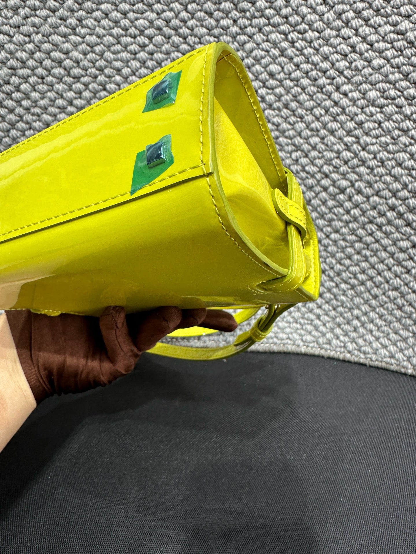 Delvaux - Tempete - Patent leather - Green - (mini)