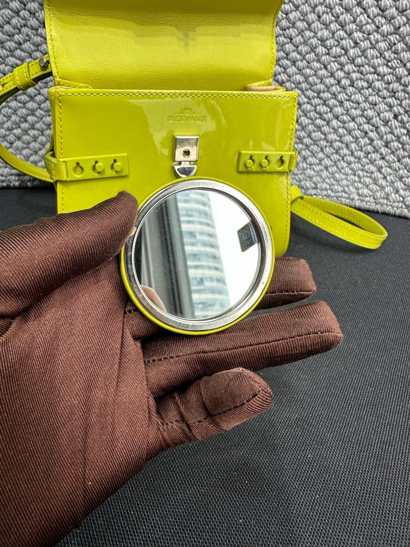 Delvaux - Tempete - Patent leather - Green - (mini)