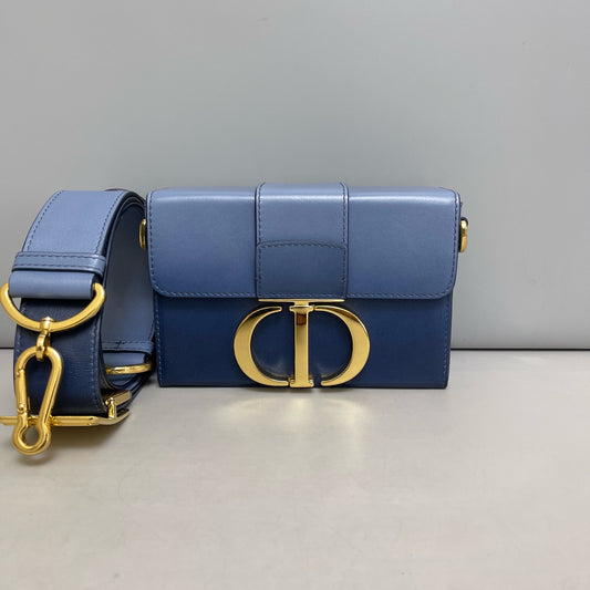 Dior - 30 Montaigne Box Bag - Leather - Blue - (mini)