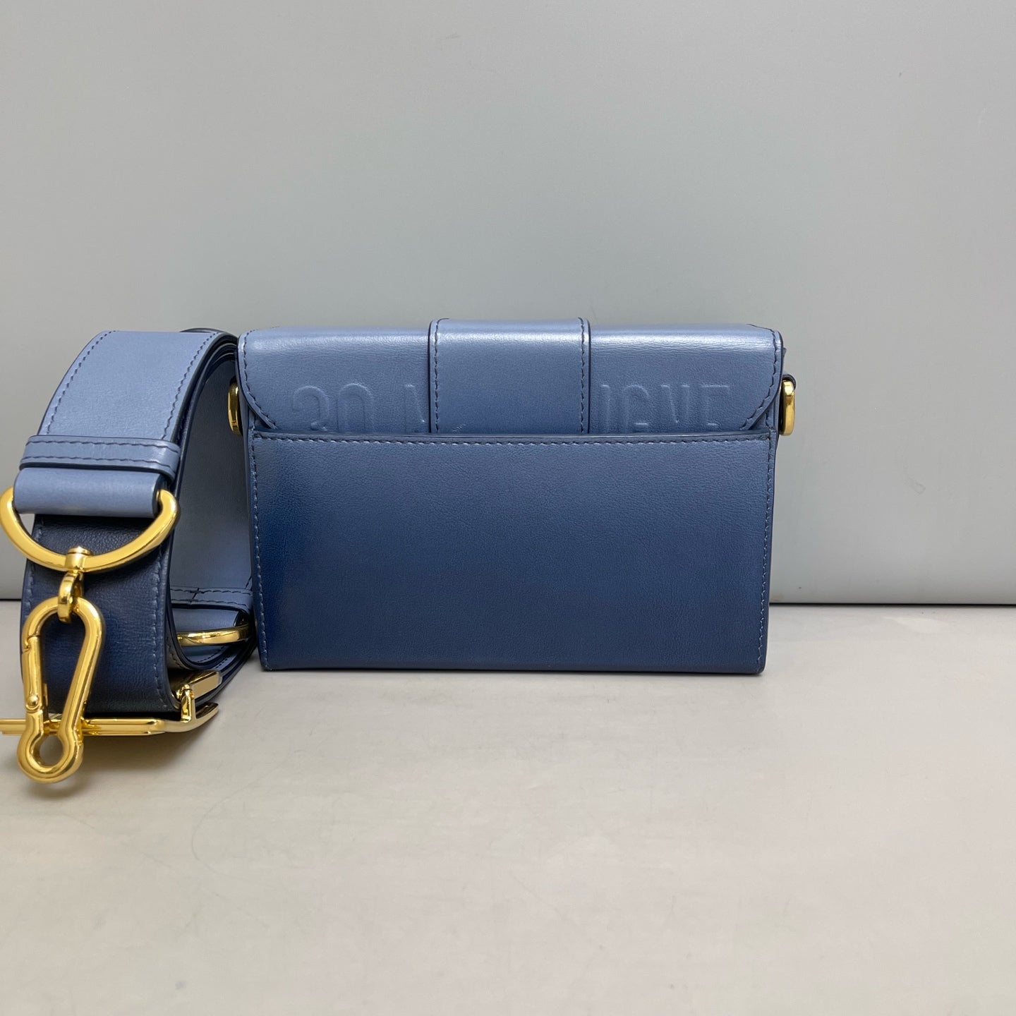 Dior - 30 Montaigne Box Bag - Leather - Blue - (mini)