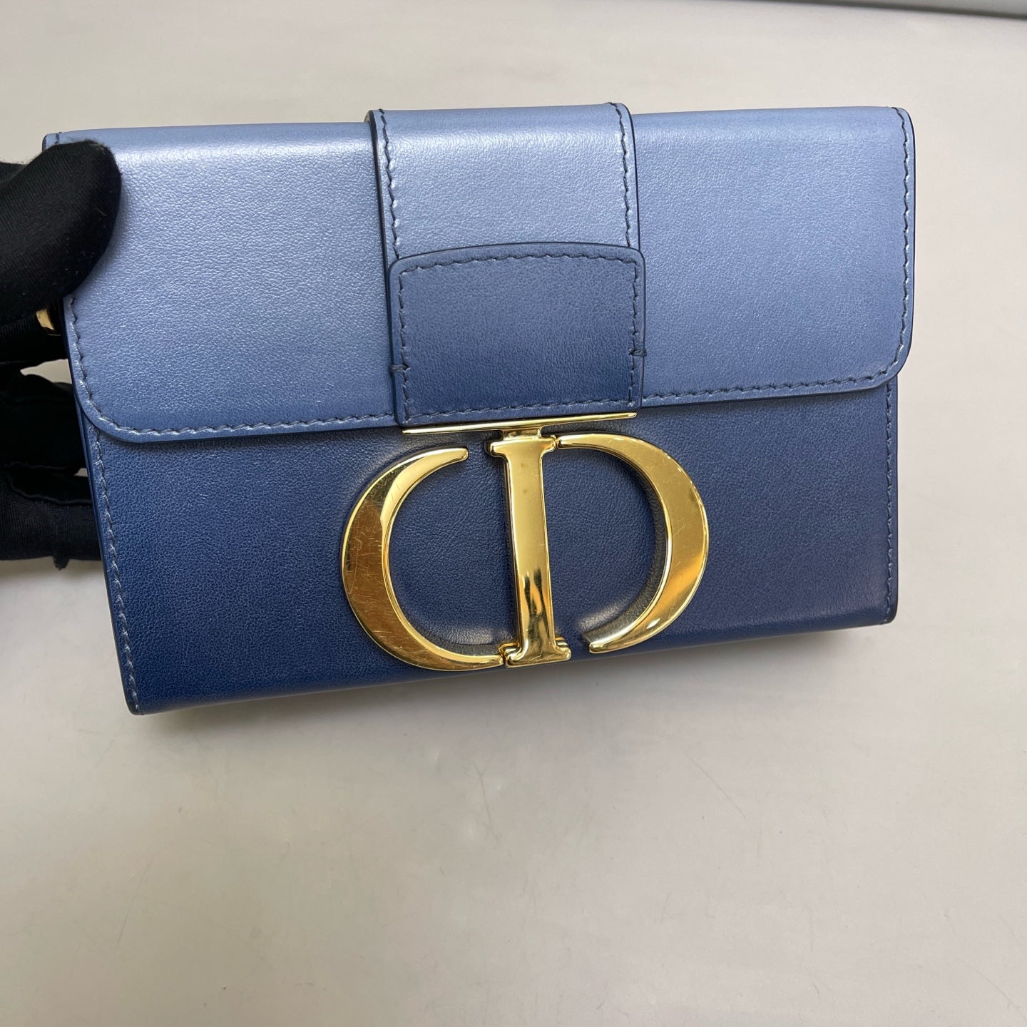Dior - 30 Montaigne Box Bag - Leather - Blue - (mini)
