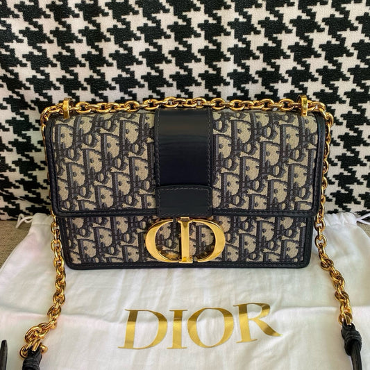 Dior - 30 Montaigne Chain Bag - Cloth - Brown - (Medium)
