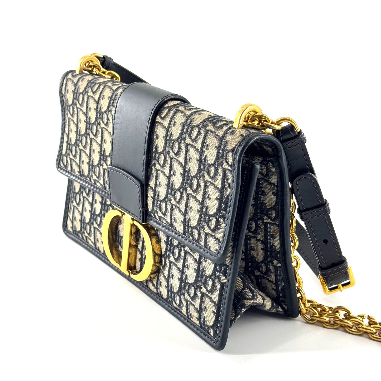 Dior - 30 Montaigne - Dior Oblique Jacquard Canvas with Calfskin Leather trim - Multicolour - (Small)