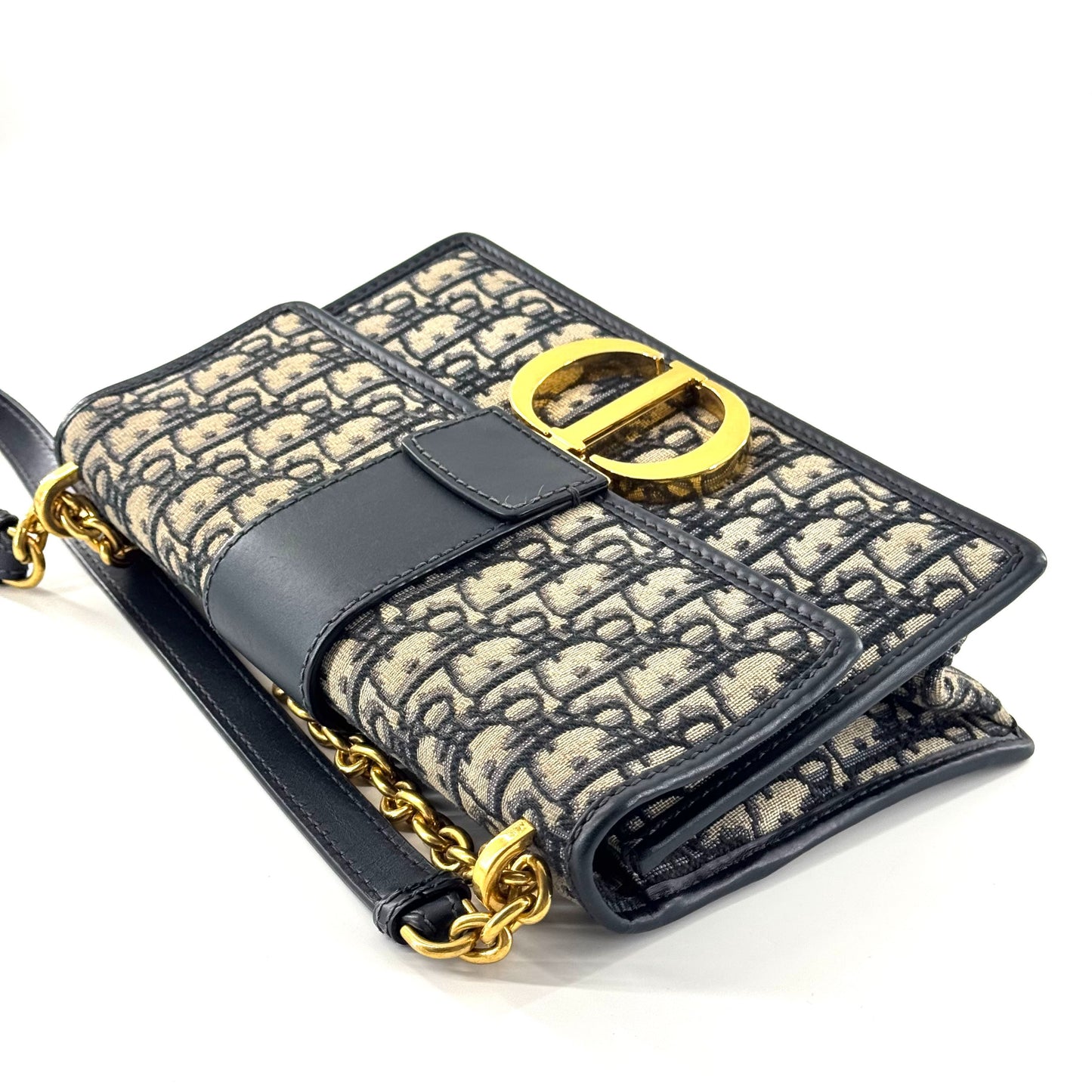 Dior - 30 Montaigne - Dior Oblique Jacquard Canvas with Calfskin Leather trim - Multicolour - (Small)