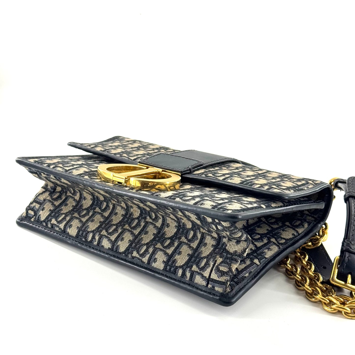 Dior - 30 Montaigne - Dior Oblique Jacquard Canvas with Calfskin Leather trim - Multicolour - (Small)