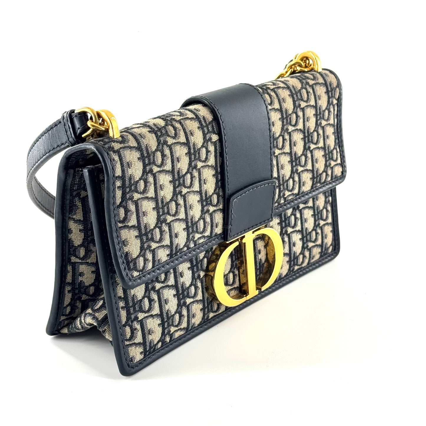 Dior - 30 Montaigne - Dior Oblique Jacquard Canvas with Calfskin Leather trim - Multicolour - (Small)