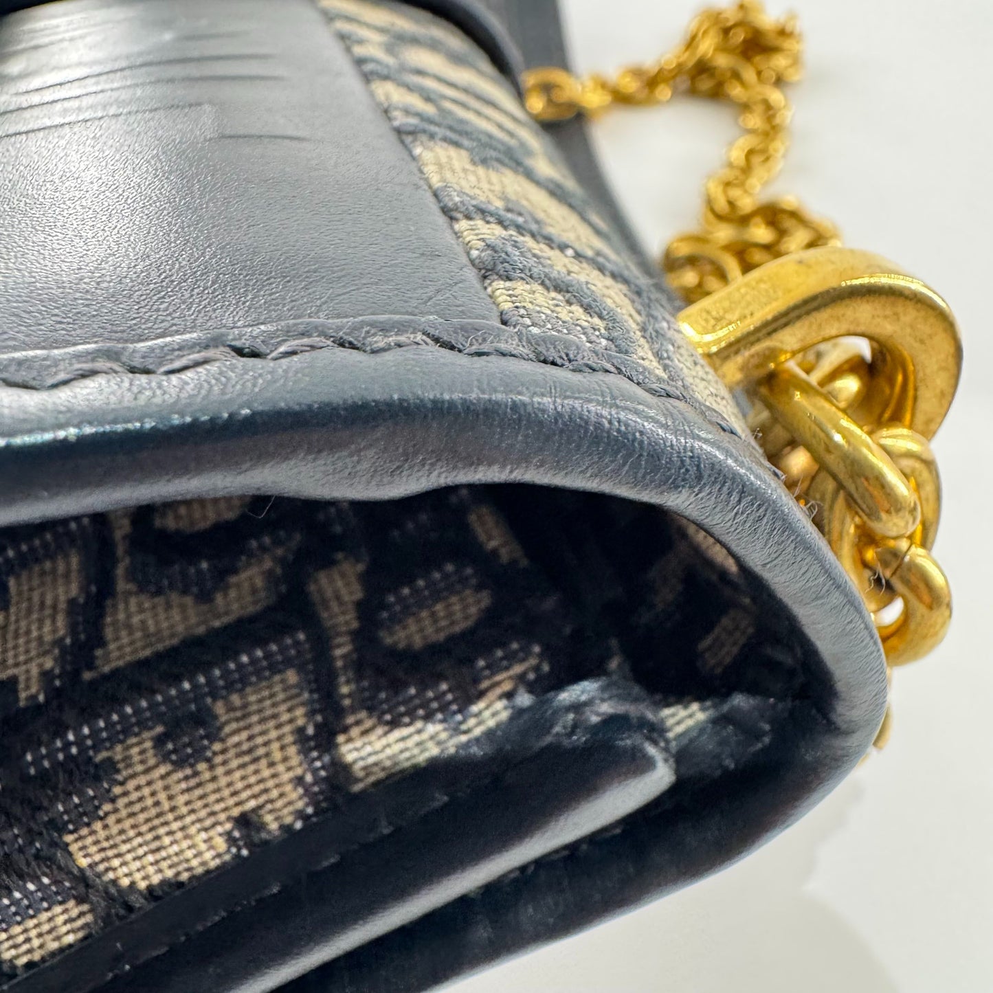 Dior - 30 Montaigne - Dior Oblique Jacquard Canvas with Calfskin Leather trim - Multicolour - (Small)